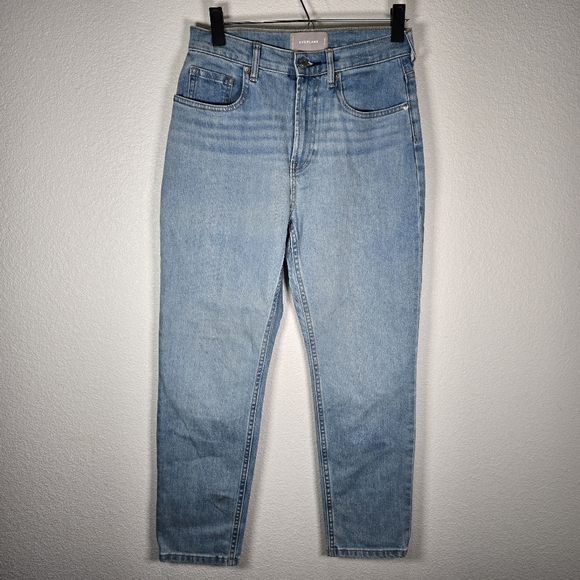 Everlane Women's‎ Size 27 Ankle High Waist Straight Leg Jeans Light Blue Wash - Picture 1 of 7